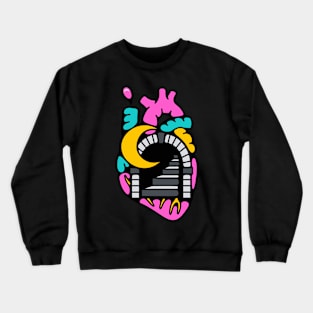 Heart moon Crewneck Sweatshirt